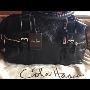 Cole Haan NWT Black Leather Satchel